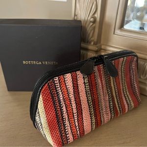 Bottega Veneta Snakeskin Multicolor Cosmetic Case